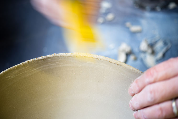 Jane White 2015, making pots to be pit fired